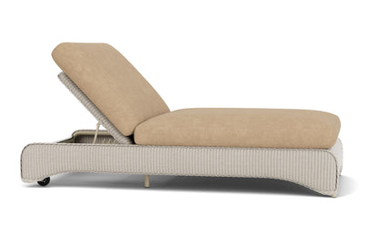 Lloyd Flanders Lloyd Loom Double Chaise – 2x2 Weave in Linen with Hayden Sand fabric, view 4