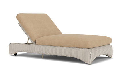 Lloyd Flanders Lloyd Loom Double Chaise – 2x2 Weave in Linen with Hayden Sand fabric, view 3