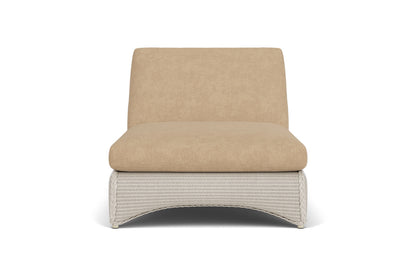 Lloyd Flanders Lloyd Loom Double Chaise – 2x2 Weave in Linen with Hayden Sand fabric