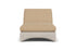 Lloyd Flanders Lloyd Loom Double Chaise – 2x2 Weave in Linen with Hayden Sand fabric
