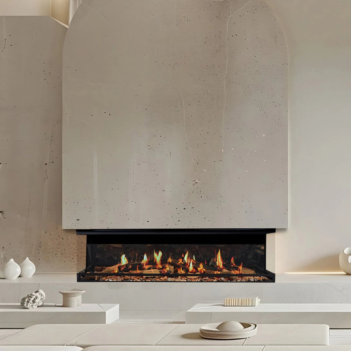 Ortal Holographic Linear Electric Fireplace