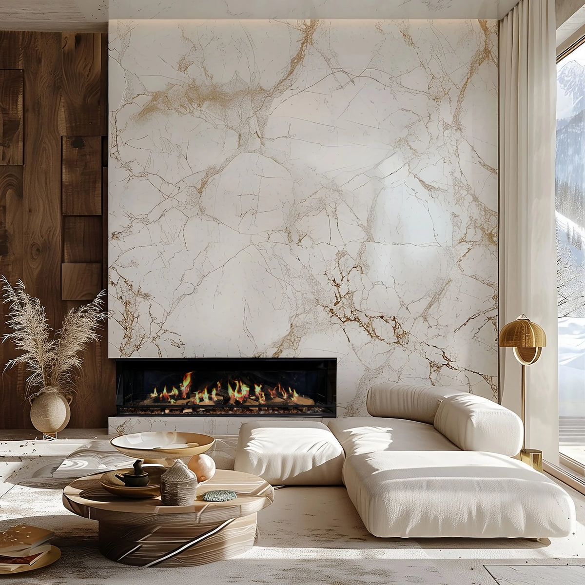 Ortal Holographic Linear Electric Fireplace