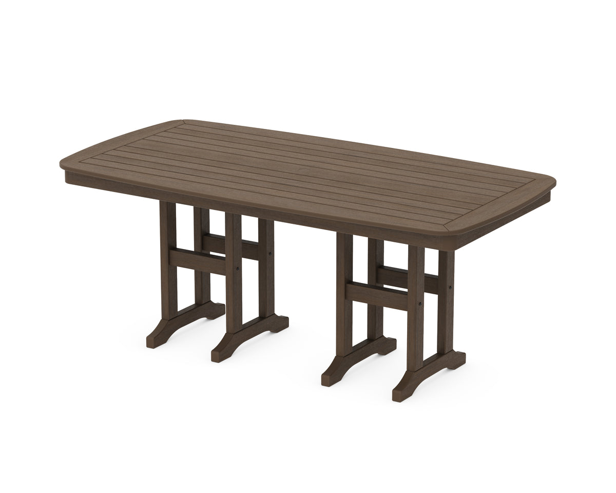 POLYWOOD Nautical 37" x 72" Dining Table in Kona