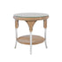Lloyd Flanders Lloyd Loom 24" Round Accent Table – 2x2 Weave, lifestyle photo 1