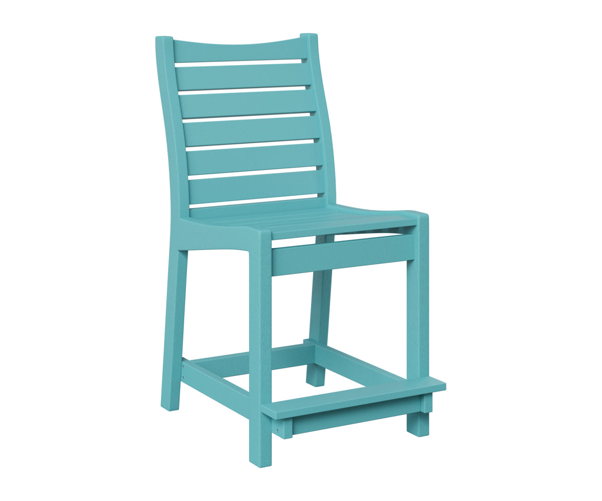 Berlin Gardens Bristol Counter Chair in Aruba Blue