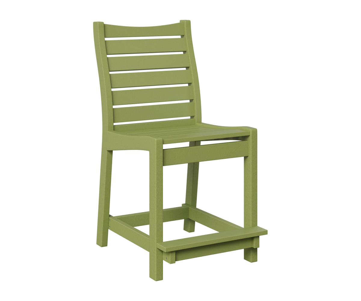 Berlin Gardens Bristol Counter Chair in Kiwi Green