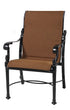 Gensun Florence Padded Sling Standard Back Dining Chair in Carbon