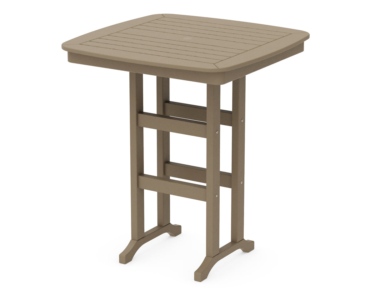 POLYWOOD Nautical 37" Bar Table in Vintage Sahara