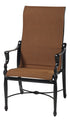 Gensun Bel Air Padded Sling High Back Dining Chair in Midnight Gold