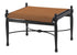 Gensun Bel Air Padded Sling Ottoman in Midnight Gold