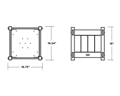 POLYWOOD Vineyard Square Planter Box