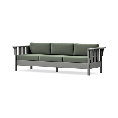 POLYWOOD Acadia Deep Seating Sofa in Slate Grey / Cast Sage