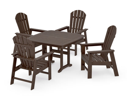 POLYWOOD South Beach 5-Piece Dining Set with Trestle Legs - 44" Table in Kona