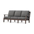POLYWOOD Chinoiserie Deep Seating Sofa in Mahogany / Ash Charcoal