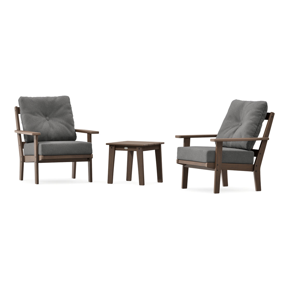 POLYWOOD Prairie 3-Piece Deep Seating Set in Kona