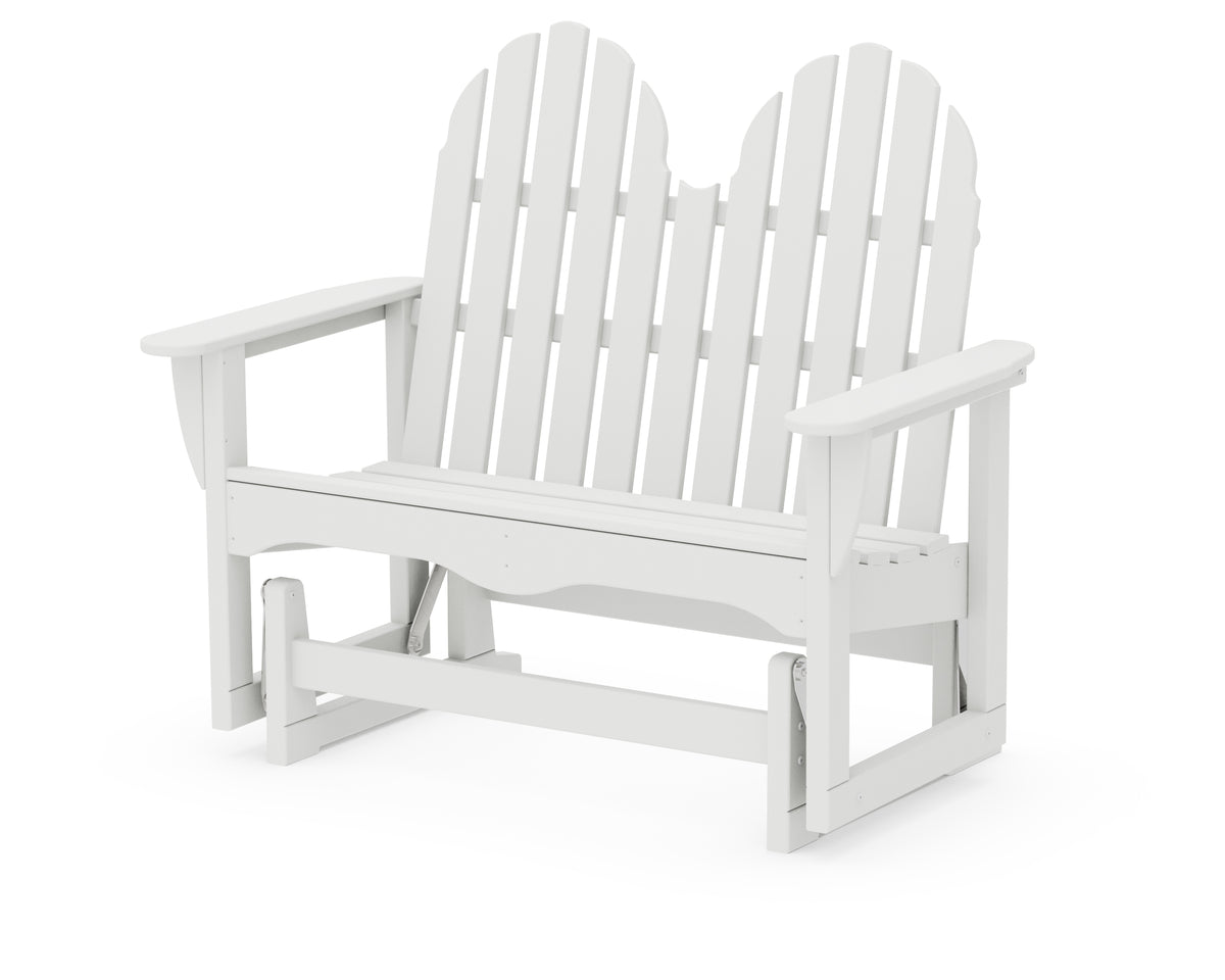 POLYWOOD Classic Adirondack 48" Glider in White