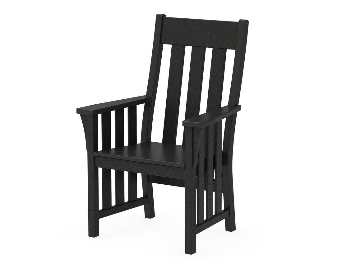 POLYWOOD Acadia Dining Arm Chair in Black