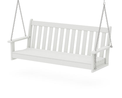 POLYWOOD Vineyard 60" Porch Swing in Vintage White