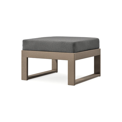 POLYWOOD Modular Ottoman - Modern in Vintage Sahara / Ash Charcoal