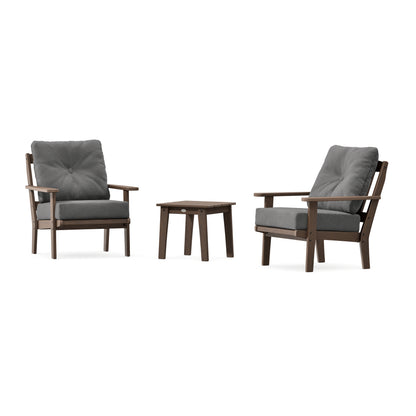 POLYWOOD Mission 3-Piece Deep Seating Set in Kona