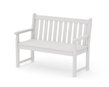 POLYWOOD Traditional Garden 48" Bench in Vintage White