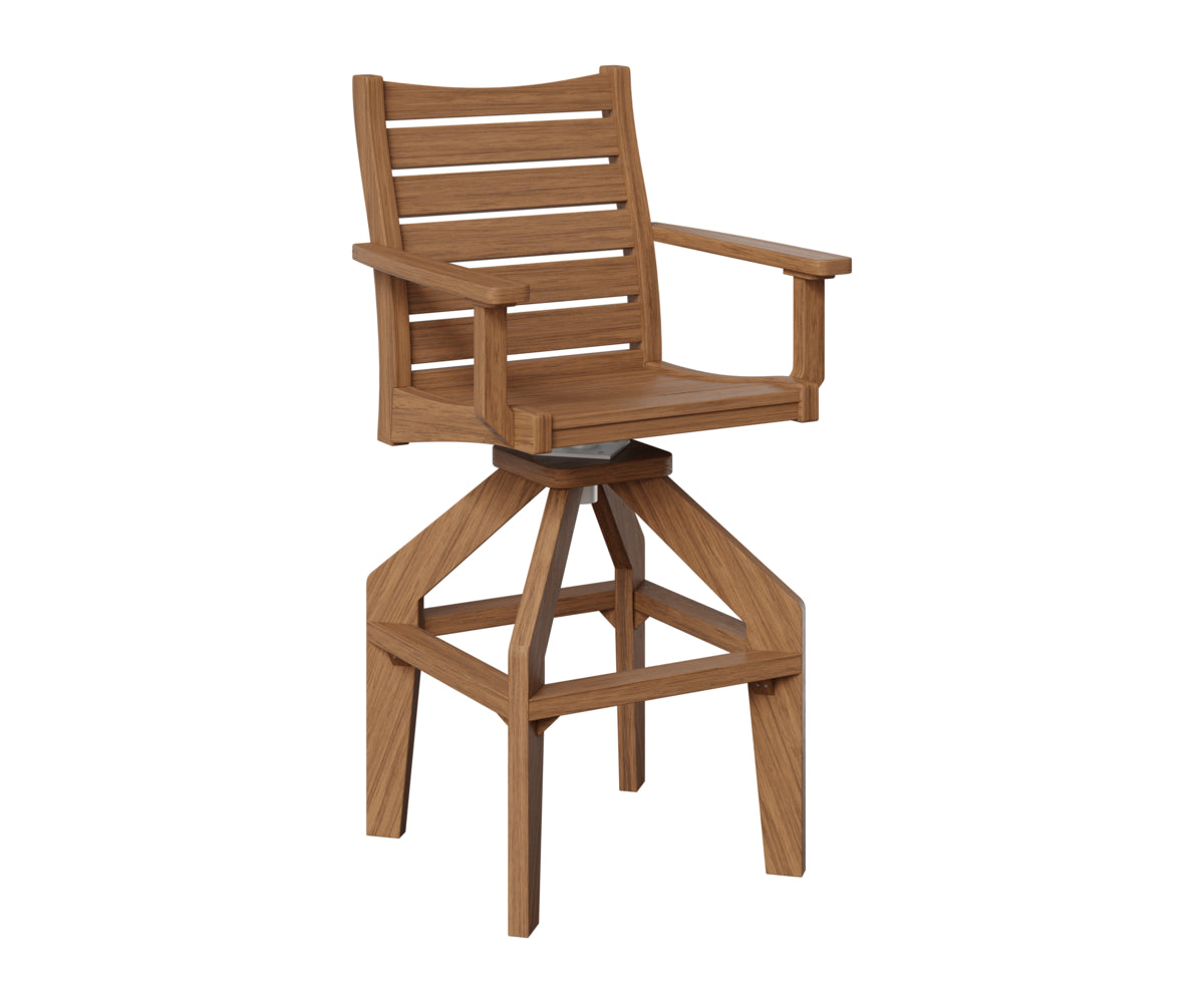 Berlin Gardens Bristol Swivel XT Chair in Antique Mahogany