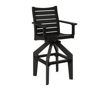 Berlin Gardens Bristol Swivel XT Chair in Black