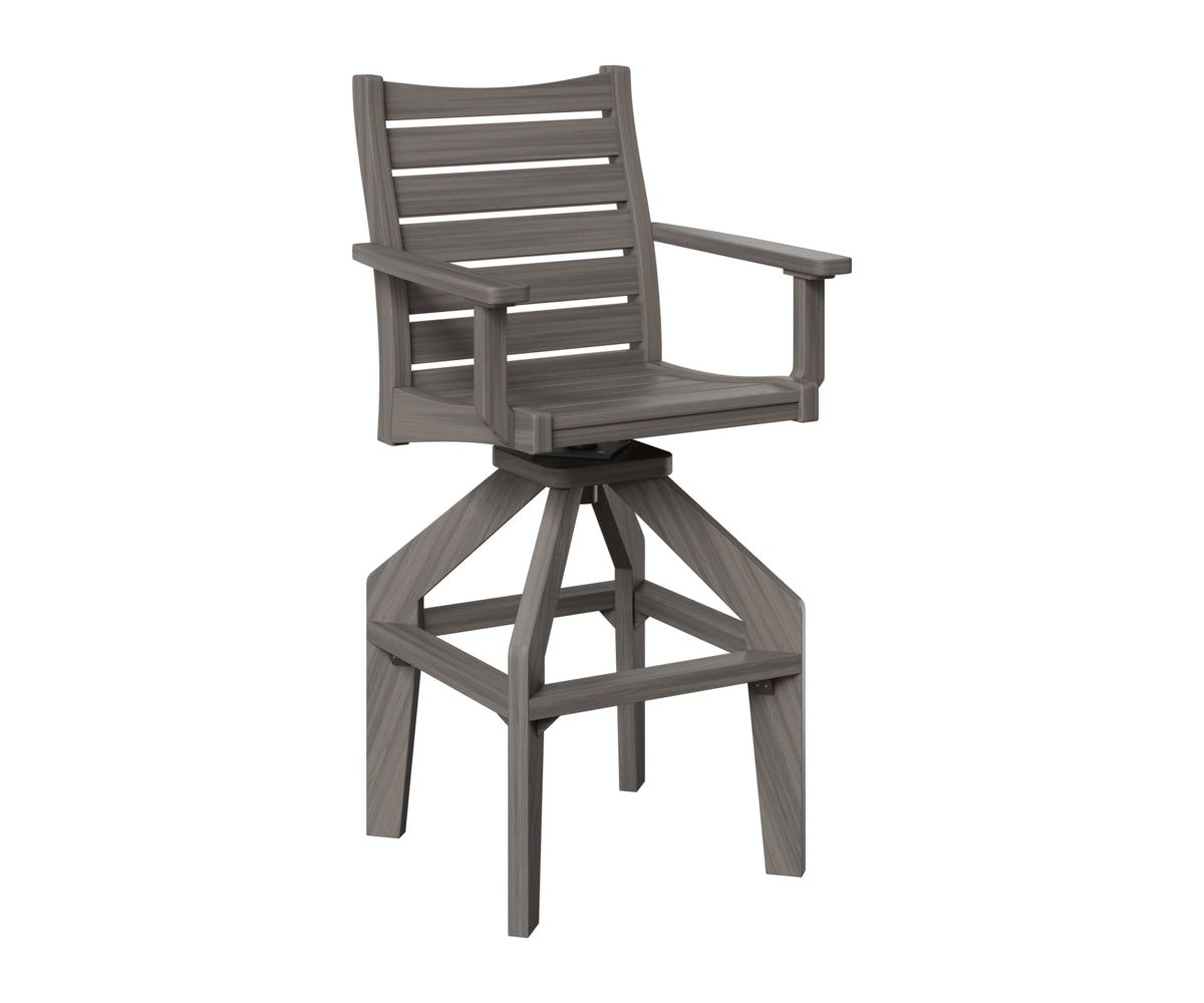 Berlin Gardens Bristol Swivel XT Chair in Coastal Gray