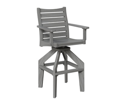 Berlin Gardens Bristol Swivel XT Chair in Driftwood Gray