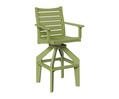 Berlin Gardens Bristol Swivel XT Chair in Kiwi Green