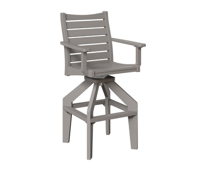 Berlin Gardens Bristol Swivel XT Chair in Light Gray
