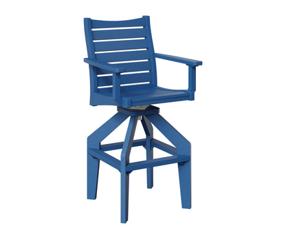 Berlin Gardens Bristol Swivel XT Chair in Pacific Blue
