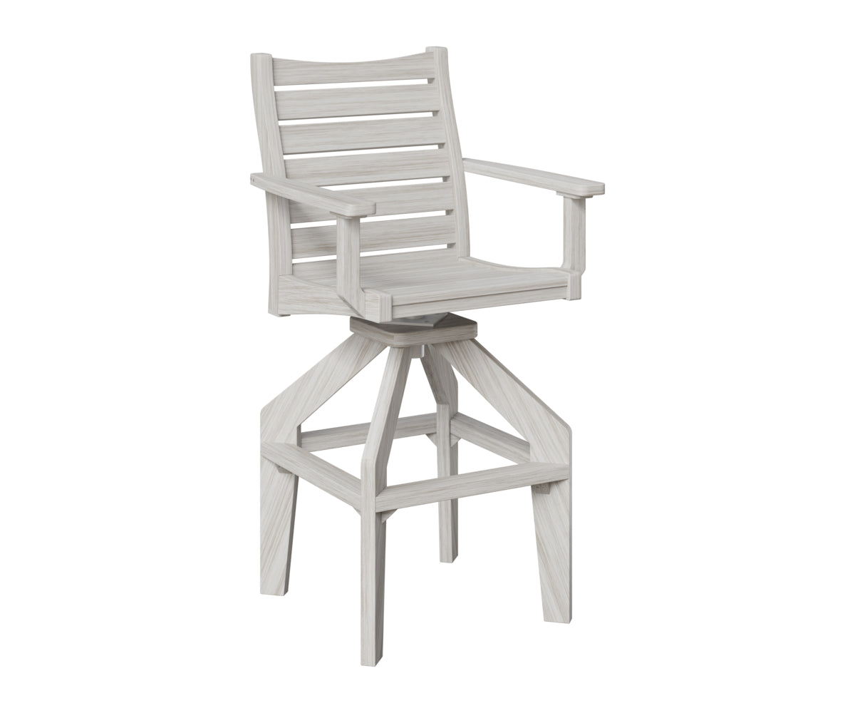 Berlin Gardens Bristol Swivel XT Chair in Seashell