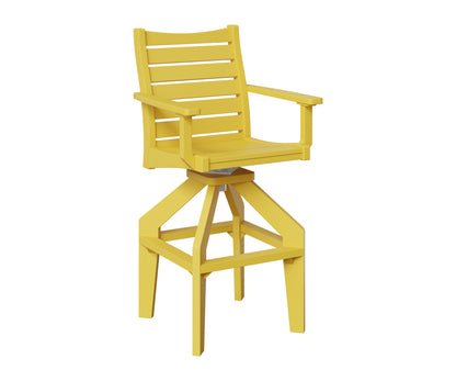 Berlin Gardens Bristol Swivel XT Chair in Sunburst Yellow