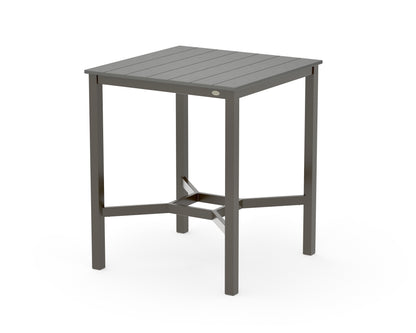POLYWOOD Main Street 36 x 36 Bar Table in Bronze / Slate Grey