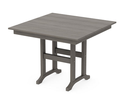 POLYWOOD Farmhouse 37" Dining Table in Driftwood