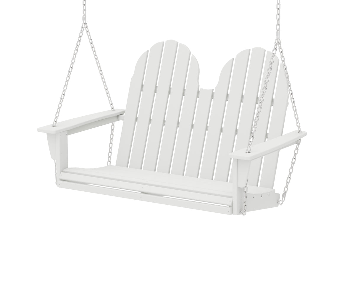 POLYWOOD Vineyard Adirondack 48" Swing in White