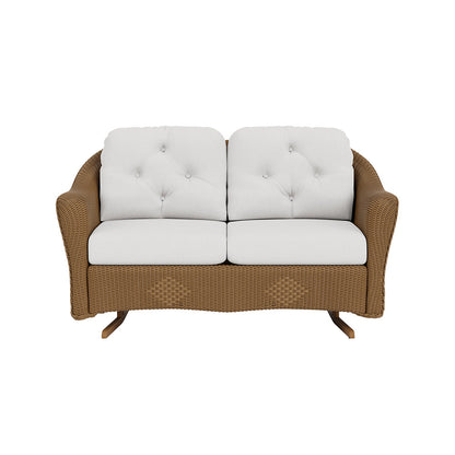 Lloyd Flanders Reflections Loveseat Glider, lifestyle photo 2
