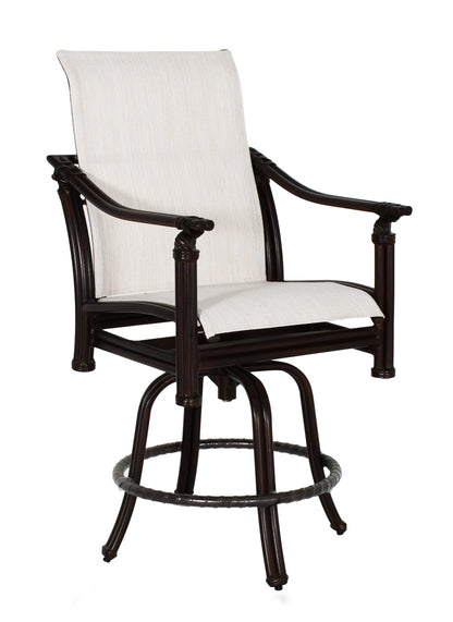 Castelle Coco High Back Sling Swivel Counter Stool, view 2