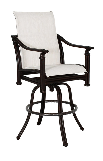Castelle Coco High Back Sling Swivel Bar Stool, view 2