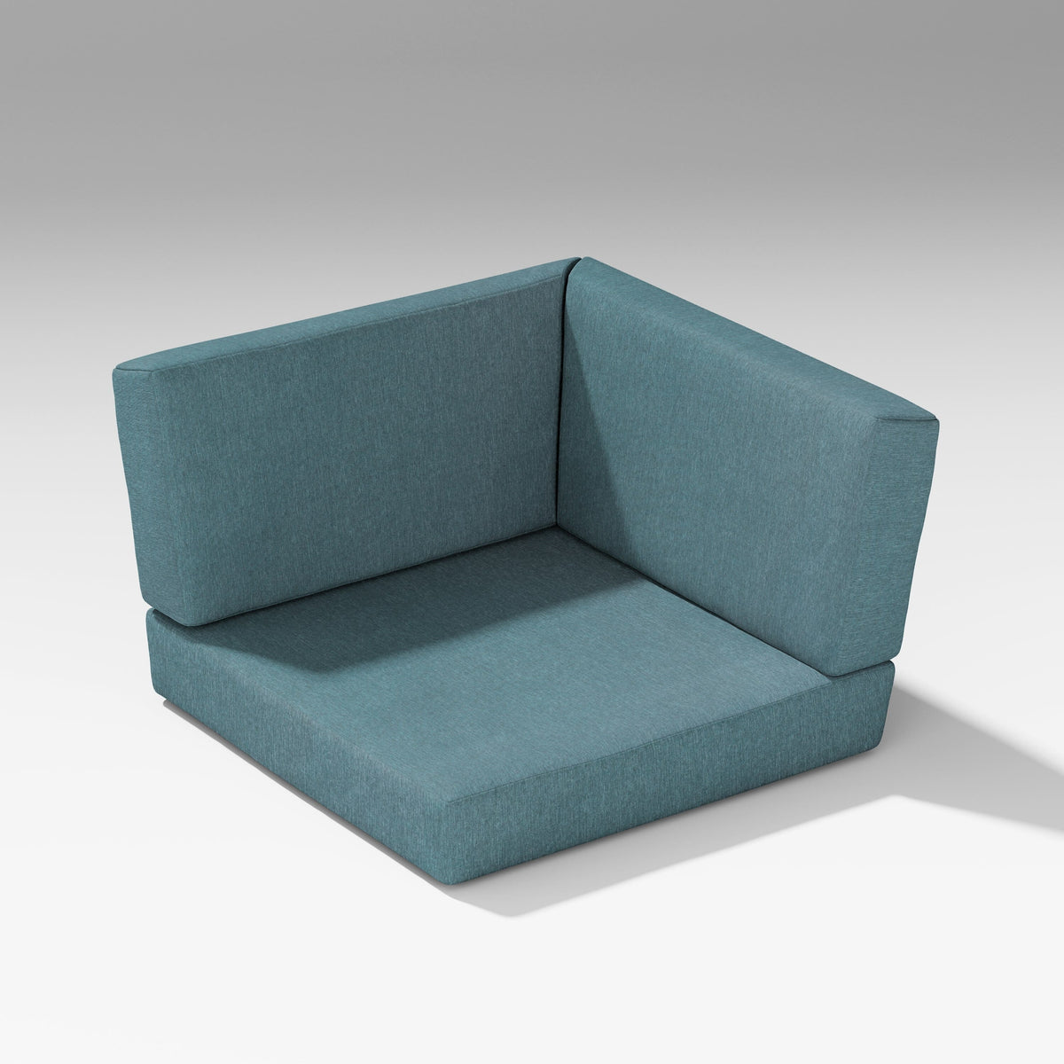 POLYWOOD PW Designer Series Latitude Corner Seat Cushion in Ocean Teal