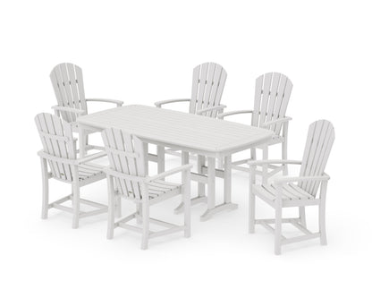 POLYWOOD Palm Coast 7-Piece Dining Set in Vintage White