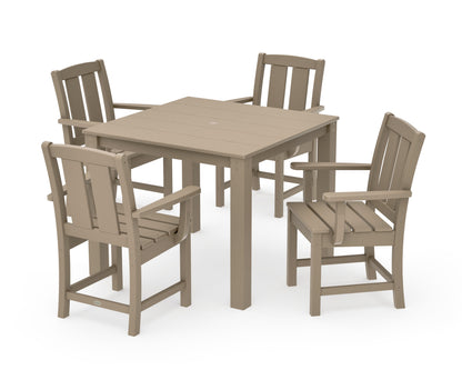 POLYWOOD Mission 5-Piece Parsons Dining Set in Vintage Sahara