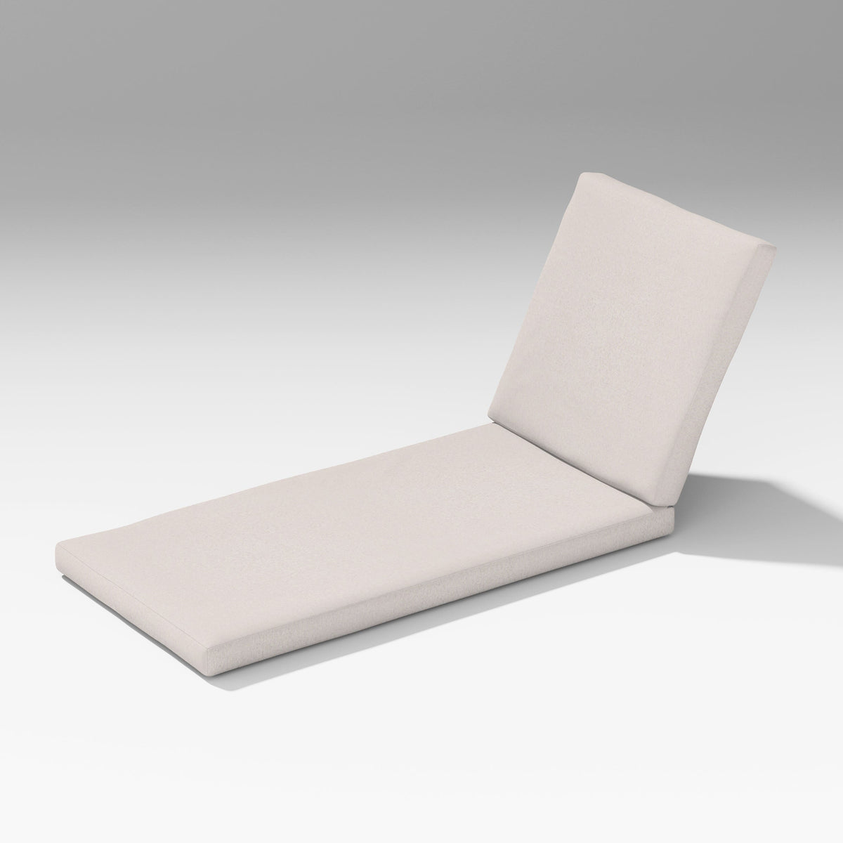 POLYWOOD PW Designer Series Latitude Chaise Lounge Full Cushion in Dune Burlap