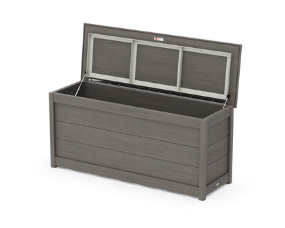 POLYWOOD 68" Storage Box Table in Driftwood