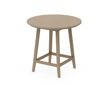 POLYWOOD Studio 30" Round Bistro Table in Vintage Sahara