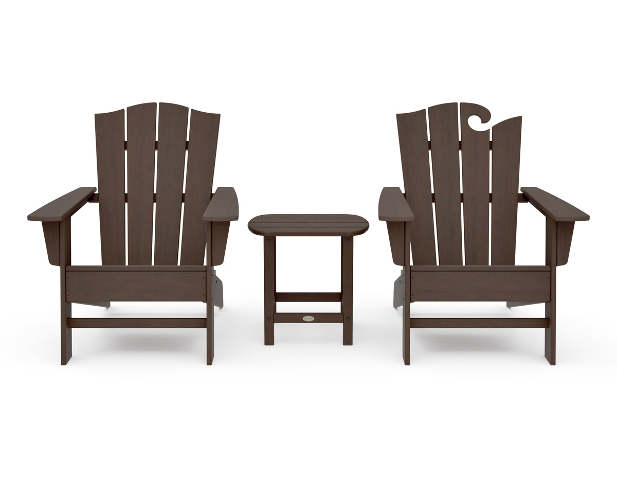 POLYWOOD Wave Collection 3-Piece Set in Kona
