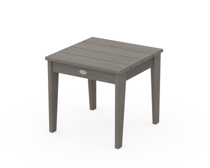POLYWOOD Newport 18" Side Table in Driftwood