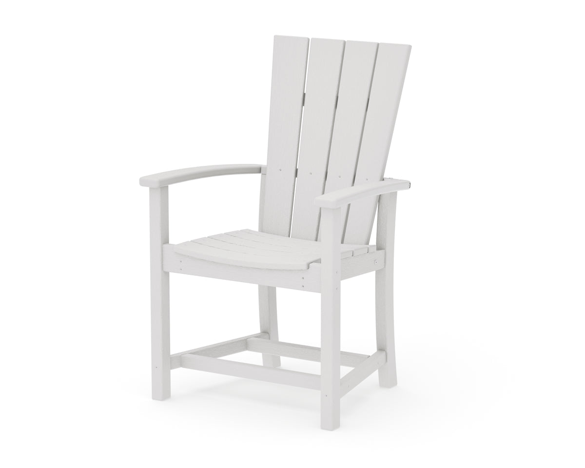 POLYWOOD Quattro Adirondack Dining Chair in Vintage White