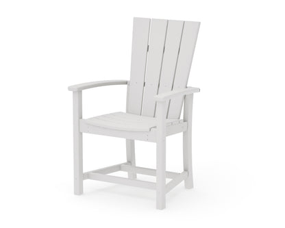 POLYWOOD Quattro Adirondack Dining Chair in Vintage White